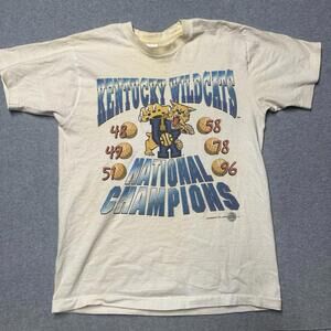 Vintage Kentucky Wildcats 1996 National Champs T-shirt Large NCAA Single Stitch